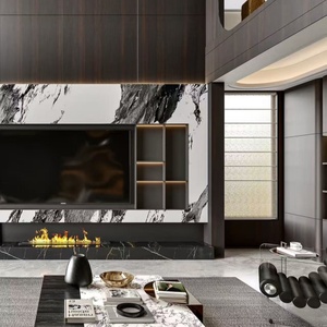 Meuble <span class=keywords><strong>TV</strong></span> moderne de luxe Meuble <span class=keywords><strong>TV</strong></span> mural en bois personnalisé Meuble de rangement décoratif pour le salon - Product Image 3