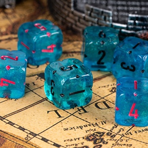 ลูกเต๋า FACCUB D6 แบบ 6 ด้าน สำหรับเกมกระดานและ RPG ราคาขายส่ง ผลิตจากพลาสติกเรซิ่นคุณภาพดี ทนทาน ตัวเลขชัดเจน ทำด้วยมือ เหมาะสำหรับคืนเกม - Product Image 2