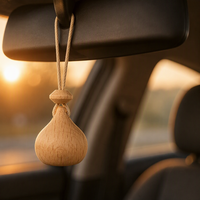 Bouchon de flacon de parfum de voiture écologique en bois de hêtre pointu à 13 dents, universel, pour remplacement de couvercle chimique