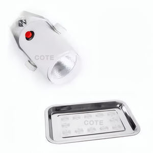 Sedia odontoiatrica portatile pieghevole unità Mobile + unità dentale portatile turbina sedia con luce di funzionamento lampada sputoon e vassoio - Product Image 5