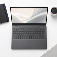 Nouvel ordinateur portable tactile pliable à 360 degrés de 15,6 pouces pour le développement de codes, AMD Ryzen 3 3200U, 16 Go de RAM, 512 Go de SSD, Windows 11