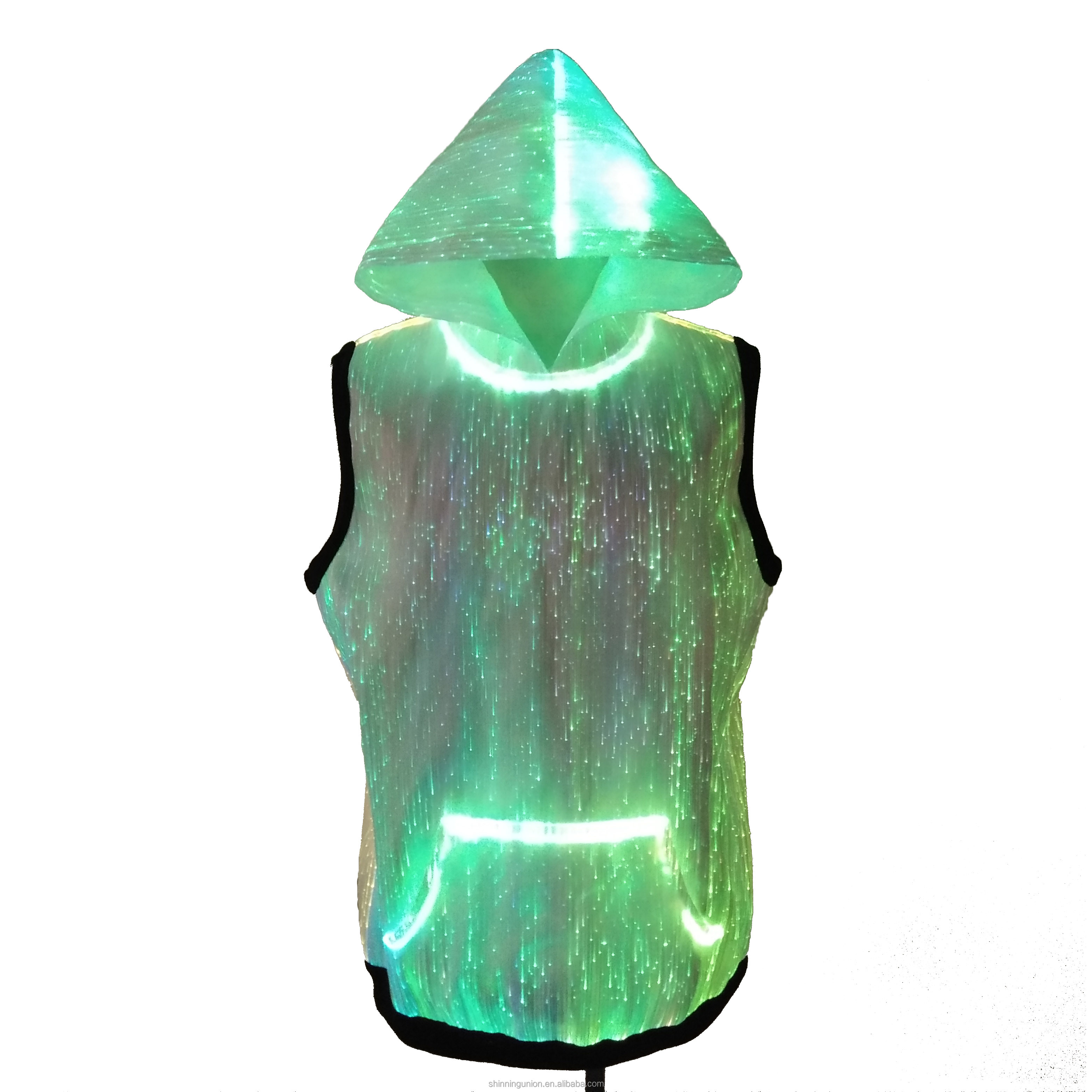 Light Up Luminous RGB LED Matrix Hoodie Clothing - Men LED Sweaters