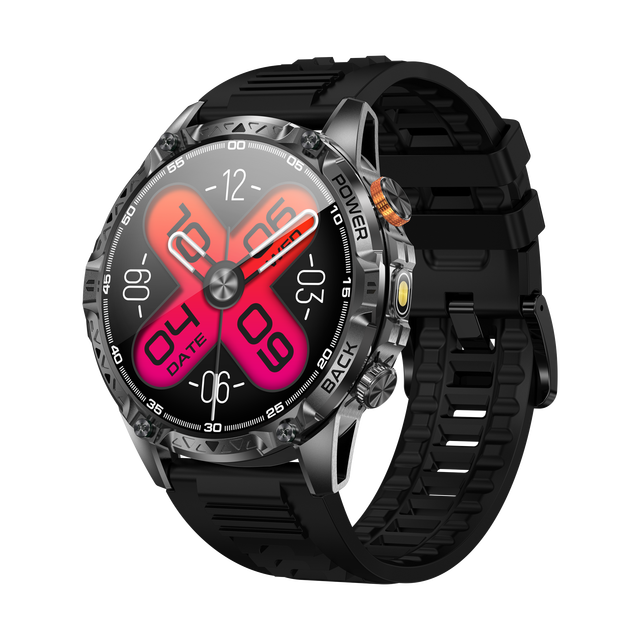 YK16 Sports Smartwatch 1.7-inch AMOLED Display Stylish Outdoor Men Military-Grade IP67 Waterproof Durable Answer Call GPS