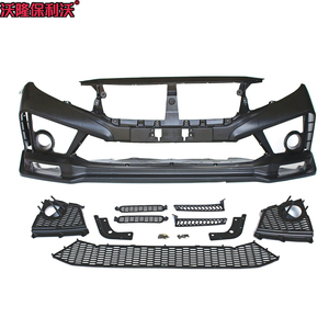 Parachoques Delantero Modificado Compatible con <span class=keywords><strong>Honda</strong></span> <span class=keywords><strong>Civic</strong></span> 2016-2021, Parachoques Delantero para <span class=keywords><strong>Civic</strong></span> de 10ª Generación, Rejilla Delantera Modificada - Product Image 1