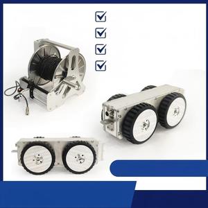 Tùy chỉnh CCTV 100mm Wifi <span class=keywords><strong>Mini</strong></span> Ống kiểm tra bánh xích Robot máy ảnh IP68 không thấm nước 100-200 mét cáp ứng dụng phần mềm đếm Chiều dài - Product Image 3