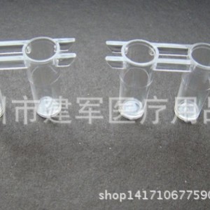 Taizhou Jianjun Medical Supplies Colorimetric Cuvette Rack For Coulter Biochemical Analyzer 12 Slots Transparent <b>Plastic</b> - Product Image 2