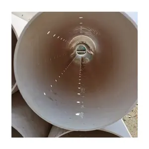 Factory Customise Bore Hole Rigid Round PVC Pipe for French Drain Pipe with Holes 110mm 125mm 140mm