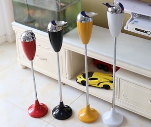 Cenicero metálico vertical al por mayor, anticasco de ceniza volante, telescópico de suelo con tapa, accesorios para fumar - Product Image 6