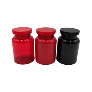 Botella de PET Engrosada de 150ml para Medicamentos, Vitamina E, Tapa Grande, Negra y Roja, Botella Vacía, Fabricante en Stock - Product Image 5