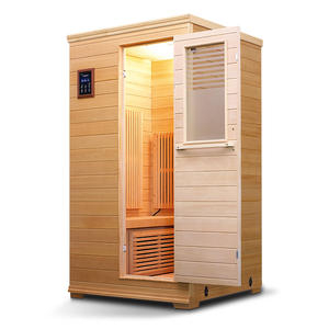 Salle de sauna infrarouge lointain électrique Foshan avec chauffage à 360 degrés pour thérapie corporelle complète, panneau de commande informatisé, alimentation par prise - Product Image 3