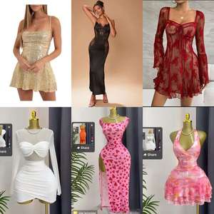 Roupas Da Sshein al por mayor, vestidos casuales de <span class=keywords><strong>Shein</strong></span>, envío aleatorio, pacas de ropa nueva al por mayor de la marca <span class=keywords><strong>Shein</strong></span> - Product Image 6