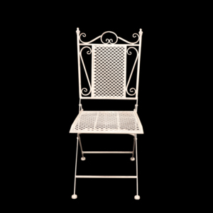 Giardino esterno matrimonio decorativo in metallo bianco in difficoltà sedia pieghevole all'aperto bistrot giardino in metallo <span class=keywords><strong>sedie</strong></span> in ferro battuto - Product Image 2