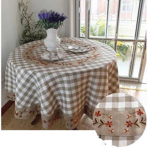 Tovaglie <span class=keywords><strong>di</strong></span> <span class=keywords><strong>cotone</strong></span> ricamato alla moda beige <span class=keywords><strong>di</strong></span> <span class=keywords><strong>natale</strong></span> <span class=keywords><strong>tovaglia</strong></span> da tavola 2020 a buon mercato per la festa <span class=keywords><strong>di</strong></span> nozze - Product Image 3