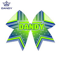 Vente en gros de nœuds de cheerleading personnalisés avec logo, paillettes et strass AB
