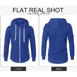 2025 hommes décontracté sweat à capuche zippé à manches longues veste matelassée manteau - Product Image 5