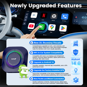 อะแดปเตอร์ Carplay ไร้สาย 4 in 1 Mirrorlink ในรถยนต์ 8GB 128GB รองรับ Android Auto ระบบ Android 14 Sm6115 Carlinkit Tbox S2P กล่องรับสัญญาณทีวี วิดีโอ Ai Box - Product Image 3