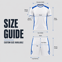 Seragam Sepak Bola Pria Warna Blok Kustom, Jersey & Celana Pendek Cepat Kering OEM ODM Pasokan Grosir Tim