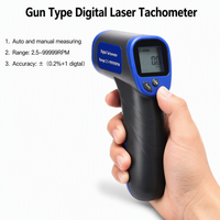 Tachometer Laser Tipe Pistol Ruixiangtong DT-6685 Berkualitas Tinggi, Perlindungan IP65, Akurasi 0,02%, Pengoperasian pada -20°C hingga 50°C
