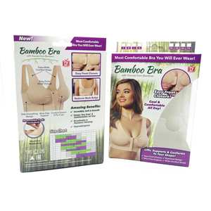 Glossy Custom Printed Paper Fabric Bra Underwear Packaging <b>Box</b> with Clear Window - Product Image 1