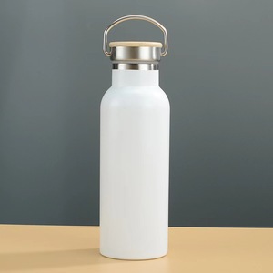Botella de agua Topnovo de 500 ml, a prueba de fugas y plegable para viajes y deportes, vaso térmico de acero inoxidable. - Product Image 1