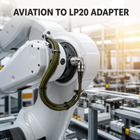 Conector de Aviación J1784 a LP20 de 90 Grados, Adaptador Impermeable IP68 de 20A, Arnés de Cables con Terminal JST para Robot BMS