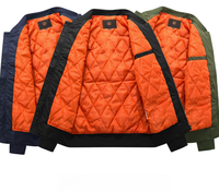 Blouson Bomber Noir Imperméable et Coupe-Vent pour Homme, Col en V, Fermeture Éclair, Style Hiver Urbain, Lettre Brodé sur le Devant