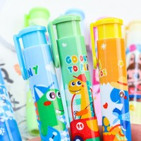 Gomme créative Soododo en forme de stylo, motif dinosaure de dessin animé, gomme à pression pour la rentrée scolaire