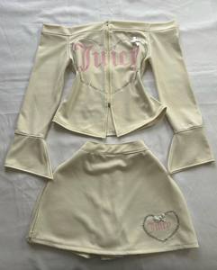 Completo Sexy Trendy con Top Senza Spalline e Minigonna Elasticizzata per Donna, Gonna Corta Casual con Maniche Lunghe - Product Image 4