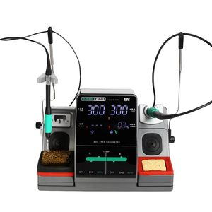 Para <span class=keywords><strong>SUGON</strong></span> T3602, estación <span class=keywords><strong>de</strong></span> <span class=keywords><strong>soldadura</strong></span> con pantalla Digital, aire caliente y hierro para reparación <span class=keywords><strong>de</strong></span> teléfonos, mesa <span class=keywords><strong>de</strong></span> <span class=keywords><strong>soldadura</strong></span> incluida - Product Image 4