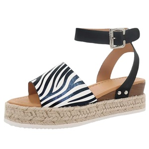 Nouvelles sandales compensées épaisses en chanvre pour femmes, style européen et américain, collection Printemps-Été 2026 - Product Image 6