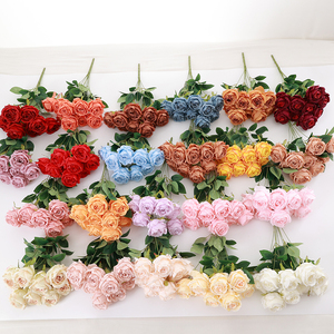 ดอกกุหลาบประดิษฐ์สำหรับงานแต่งงานงานเลี้ยงวันเกิดของตกแต่งโชว์รูมดอกไม้ - Product Image 6