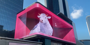 Mắt thường Hologram công nghệ nhập vai quảng cáo tương tác 3D Video tường màn hình ngoài trời 3D - Product Image 2