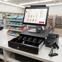 Terminal POS Grosir 15.6 Inch N95 CPU 4G 8G RAM 128G 256G SSD Mesin Kasir POS Terminal POS Windows
