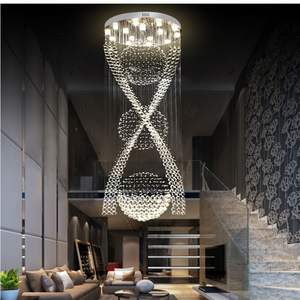Lampe suspendue K9 en cristal au design moderne personnalisable, nouveau modèle, éclairage <span class=keywords><strong>d</strong></span>'intérieur, luminaire <span class=keywords><strong>d</strong></span>écoratif de plafond, idéal pour un salon, des escaliers - Product Image 3