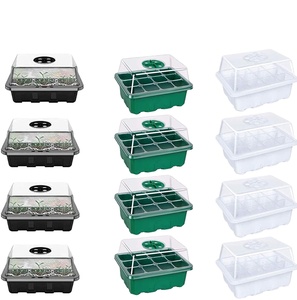 Kit de semis avec dôme d'humidification, trous de ventilation réglables, boîte de propagation pour serre intérieure, jardin - Product Image 2