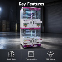 Machine de jeu d'arcade de luxe 4 joueurs en métal avec interface anglaise pour usage commercial en centre commercial et salle de jeux