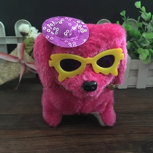 Juguete de peluche eléctrico con gafas y sombrero para niños de 2 a 4 años, juguete electrónico unisex para mascotas. - Product Image 3