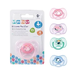 BPA-Free Soother Teething Infant Newborn Baby Pacifier With Cover Ring Soft Silicone Nipple Lovely Best Selling