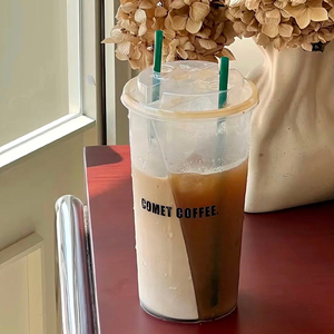 Bicchieri di Plastica Doppi <span class=keywords><strong>da</strong></span> 500ML 700ML 16 24oz con Coperchi, Bicchieri Usa e Getta in PP, Bicchieri Gemelli per Caffè - Product Image 5