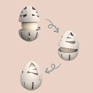 Wholesale 2025 New Product Ideas Eco-Friendly Reusable Eggshell <b>Cleaning</b> Brush Rotary <b>Caddy</b> in Silicone Material - Product Image 2