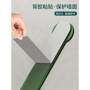 Wall Mounted Hooks 6 Hooks Strong Adhesive No Drilling Required For Bathroom Toilet Easy Installation Contemporary Style - Product Image 4