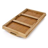 Table de petit-déjeuner pliable et portable en bambou, sur mesure, naturelle, pour hôtels et maisons, avec pieds, vente en gros