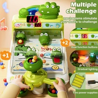 Jeu de tir de flipper Crocodile Marbles, jeu de société interactif pour enfants, défi de tir, jeu de flipper avec cible de tir avec L/M