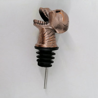 Alliage de zinc Halloween métal crânes bouchon de bouteille bouteille verseur bec de vin versé barre outils crâne whisky bouchon de vin verseur