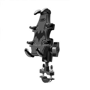 SLKE alliage d'aluminium 360 Rotation antidérapant rétractable réglable Cache moto <span class=keywords><strong>Mobile</strong></span> support pour téléphone portable - Product Image 1