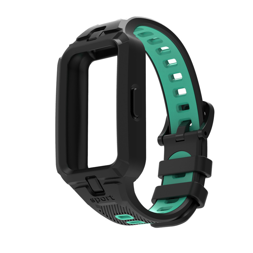 Black + mallard [two-tone sports watch strap]