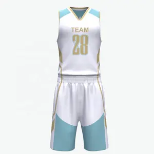 Wholesale New Style Cheap Customize Sports Team Sublimated Youth Basketball Uniforms