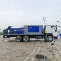 Appareil de forage de puits d'eau monté sur véhicule 6*4 appareil de forage d'eau pneumatique diesel haute puissance avec pompe et compresseur d'air