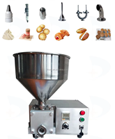 Machine commerciale automatique d'injection de confiture pour pain, beignets, biscuits et gâteaux, machine de remplissage de crème