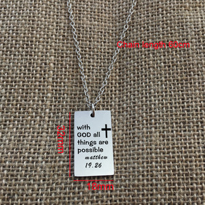 Actividades personalizadas, joyería cristiana, etiquetas <span class=keywords><strong>de</strong></span> acero inoxidable para perros, llavero cruzado con Dios religioso grabado, joyería <span class=keywords><strong>de</strong></span> <span class=keywords><strong>la</strong></span> <span class=keywords><strong>Biblia</strong></span> - Product Image 6